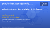 Adult Respiratory Syncytial Virus RSV session