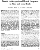Trends in occupational health programs in State and local units
