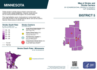 MN Congressional District 05 Stroke and Stroke Centers Map 119th Congress