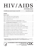 HIVAIDS Surveillance US AIDS cases reported through January 1992