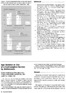 Age variation in use of a contraceptive service by adolescents