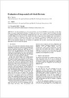 Evaluation of DeepSeated Crib Block Fire Tests