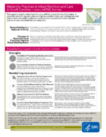 Maternity Practices in Infant Nutrition and Care in South Carolina  2011 mPINC Survey