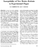 Susceptibility of New Mexico rodents to experimental plague