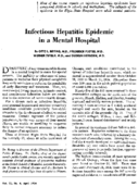 Infectious hepatitis epidemic in a mental hospital