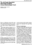 The Job Corps Experience With Health Problems Among Disadvantaged Youth
