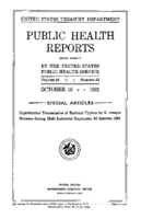 Public Health Reports  v 46 no 42  cover