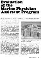 Evaluation of the marine physician assistant program