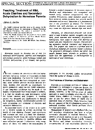 Teaching treatment of mild acute diarrhea and secondary dehydration to homeless parents