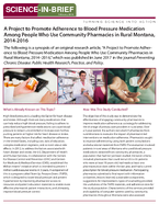 A Project to Promote Adherence to Blood Pressure Medication Among People Who Use Community Pharmacies in Rural Montana 20142016