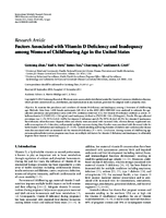 Factors Associated with Vitamin D Deficiency and Inadequacy among Women of Childbearing Age in the United States