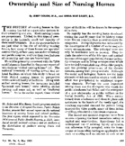 Ownership and size of nursing homes
