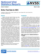 Births Final Data for 2023