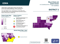 IA Congressional District 02 Stroke and Stroke Centers Map 119th Congress