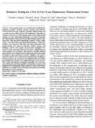 Dosimetry Testing for a New In Vivo XRay Fluorescence Measurement System