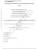 Dissemination of Heat Safety Practices Among Florida Farmworker Crews