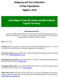 Mapping and Size Estimation of Key Populations in Nigeria 2018 Final Report from Six States and the Federal Capital Territory