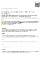 Instantnea semanal del canal de datos de virus respiratorios