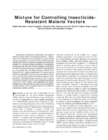 Mixture for Controlling InsecticideResistant Malaria Vectors