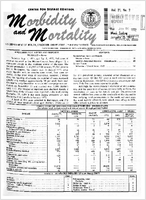 Morbidity and Mortality Weekly Report Vol 21 No 2 week ending January 9 1972