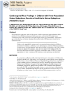 Cerebrospinal Fluid Findings in Children with FeverAssociated Status Epilepticus Results of the Febrile Status Epilepticus FEBSTAT Study