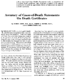 Accuracy of causeofdeath statements on death certificates