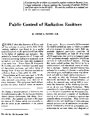 Public control of radiation emitters