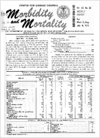 Morbidity and Mortality Weekly Report Vol 22 No 28 week ending July 14 1973