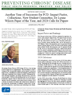 Another Year of Successes for PCD Impact Factor Collections New Student Committee Dr Lynne Wilcox Paper of the Year and 2024 Calls for Papers