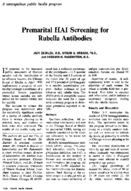 Premarital HAI screening for rubella antibodies