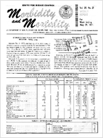 Morbidity and Mortality Weekly Report Vol 20 No 21 week ending May 29 1971