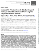 Modeled Air Pollution from In Situ Burning and Flaring of Oil and Gas Released Following the Deepwater Horizon Disaster
