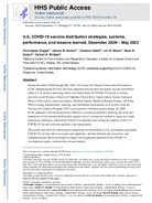 US COVID19 vaccine distribution strategies systems performance and lessons learned December 2020  May 2023