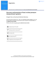 Accuracy and Precision of Two InShoe Pressure Measurement Systems