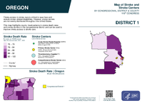 OR Congressional District 01 Stroke and Stroke Centers Map 119th Congress