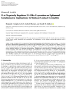 IL6 negatively regulates IL22Ra expression on epidermal keratinocytes implications for irritant contact dermatitis