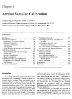 Aerosol Sampler Calibration 2001