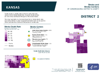 KS Congressional District 02 Stroke and Stroke Centers Map 118th Congress