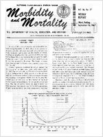 Morbidity and Mortality Weekly Report Vol 16 No 37 week ending September 16 1967