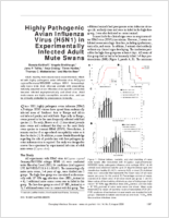 Pathogenicity of Highly Pathogenic Avian Influenza Virus H5N1 in Adult Mute Swans