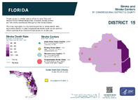 FL Congressional District 15 Stroke and Stroke Centers Map 118th Congress