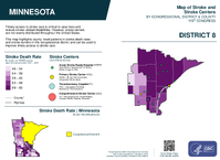 MN Congressional District 08 Stroke and Stroke Centers Map 119th Congress