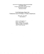 Ventilation Control to Reduce Airborne Contaminants