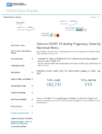 Data on COVID19 during pregnancy severity of maternal illness July 26 2021