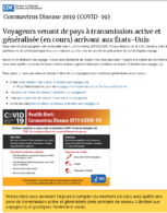Voyageurs Venant De Pays  Transmission Active Et Gnralise En Cours Arrivant Aux tatsUnis March 4 2020