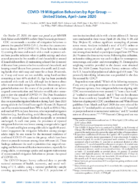 COVID19 Mitigation Behaviors by Age Group  US AprilJune 2020