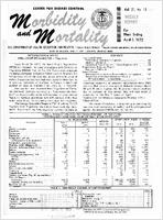 Morbidity and Mortality Weekly Report Vol 21 No 13 week ending April 1 1972