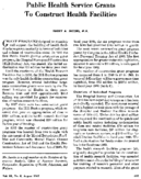 Public Health Service Grants To Construct Health Facilities