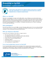 Requesting an EpiAid  epidemiologic assistance from CDC