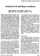 Alcohol level and home accidents